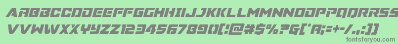 Supercommandocondital Font – Gray Fonts on Green Background