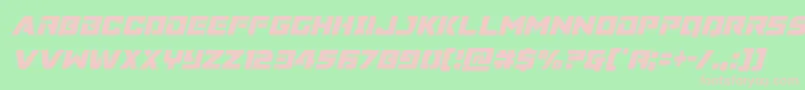 Supercommandocondital Font – Pink Fonts on Green Background