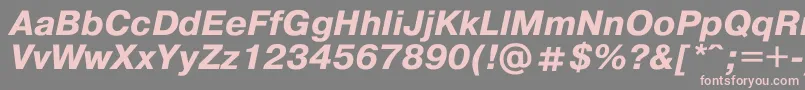 Pragmat2 Font – Pink Fonts on Gray Background