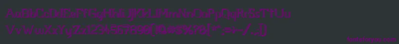 フォントWhiteLineFeverLight3D1.00 – 黒い背景に紫のフォント