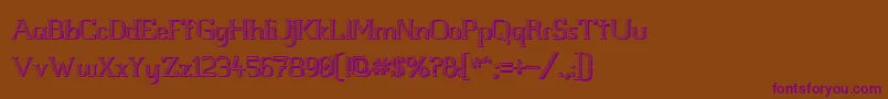 Шрифт WhiteLineFeverLight3D1.00 – фиолетовые шрифты на коричневом фоне