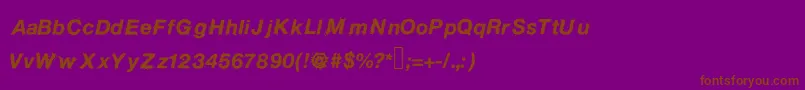 Шрифт Birdfly – коричневые шрифты на фиолетовом фоне