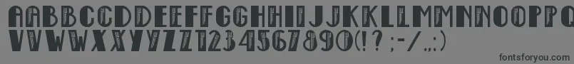 EmpireStateDeco Font – Black Fonts on Gray Background