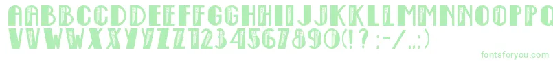 EmpireStateDeco Font – Green Fonts on White Background