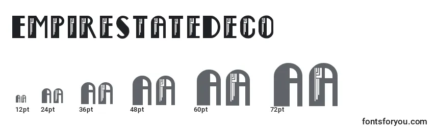 EmpireStateDeco Font Sizes