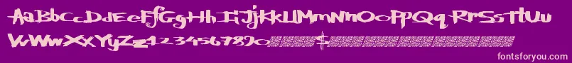 fuente Defylogic – Fuentes Rosadas Sobre Fondo Morado