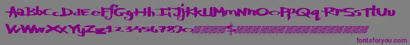 Defylogic Font – Purple Fonts on Gray Background