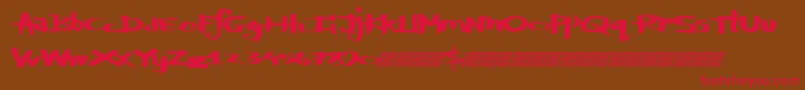 Defylogic Font – Red Fonts on Brown Background