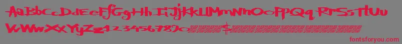 Defylogic Font – Red Fonts on Gray Background