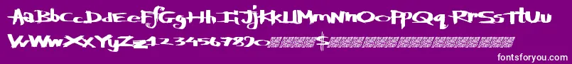 Defylogic Font – White Fonts on Purple Background