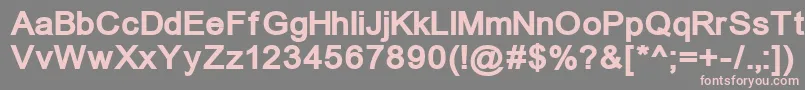 Unmacb Font – Pink Fonts on Gray Background