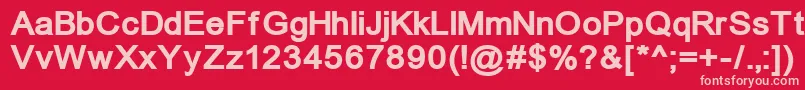 More about Unmacb Font Unmacb Font – Pink Fonts on Red Background