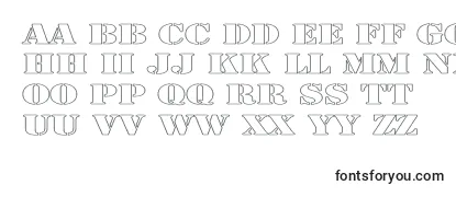 ArmyHollowExpanded Font