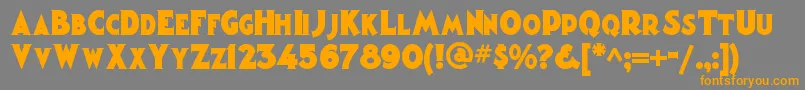 Magiclanternnf Font – Orange Fonts on Gray Background