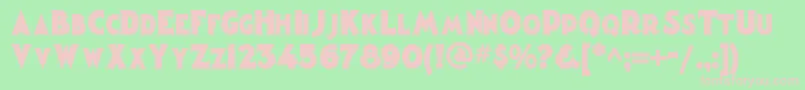 Magiclanternnf Font – Pink Fonts on Green Background