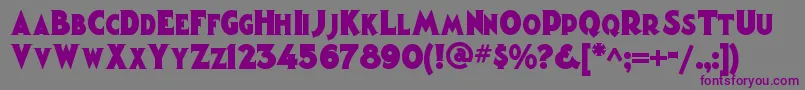 Magiclanternnf Font – Purple Fonts on Gray Background