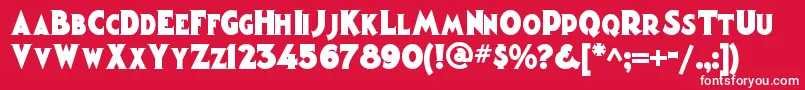 Magiclanternnf Font – White Fonts on Red Background