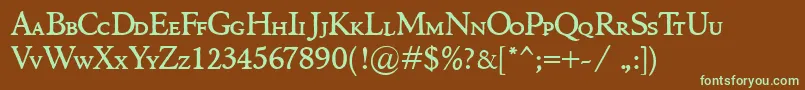 More about MarcoPoloSc Font MarcoPoloSc Font – Green Fonts on Brown Background