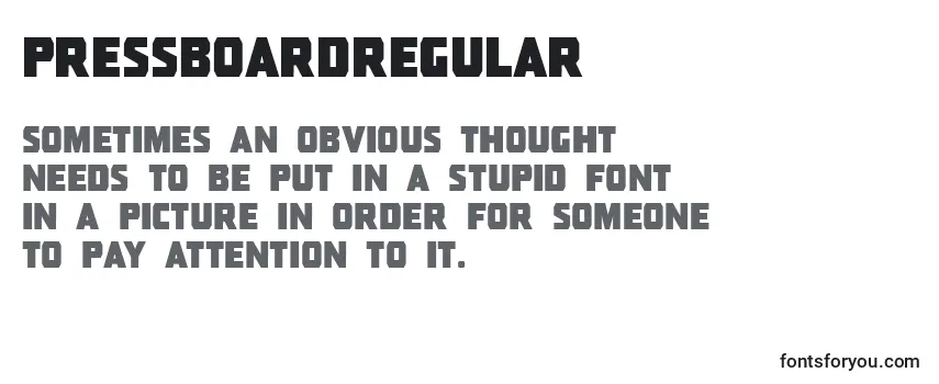 Pressboardregular Font