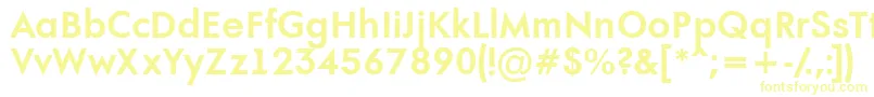 AFuturaortoBold-fontti – keltaiset fontit