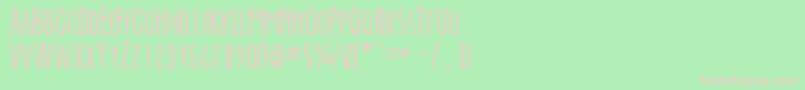 EverAfter Font – Pink Fonts on Green Background