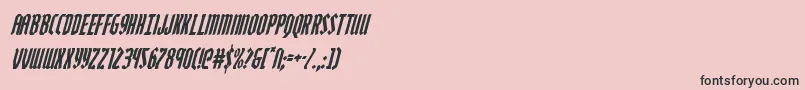 Zollerncondital Font – Black Fonts on Pink Background