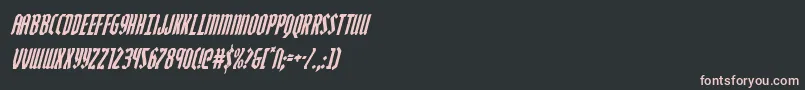 Zollerncondital Font – Pink Fonts on Black Background