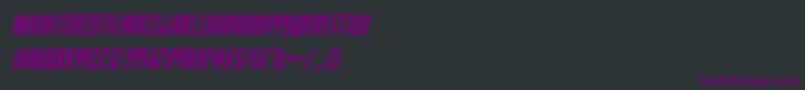 Zollerncondital Font – Purple Fonts on Black Background