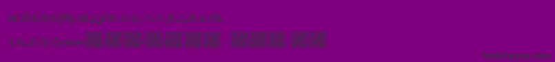 Fauxantique Font – Black Fonts on Purple Background