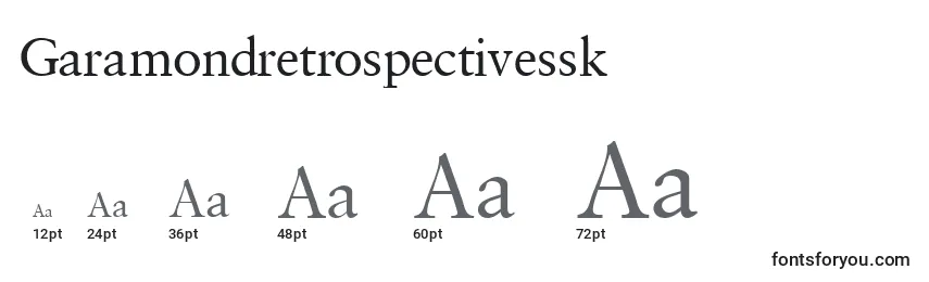 Размеры шрифта Garamondretrospectivessk