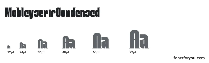 MobleyserifCondensed Font Sizes