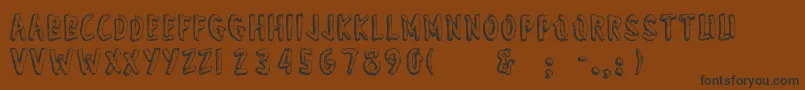 Wonderofyosemite Font – Black Fonts on Brown Background