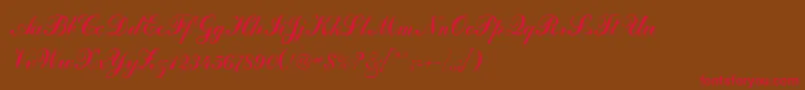 Odessa ffy Font – Red Fonts on Brown Background