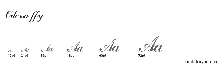 Odessa ffy Font Sizes