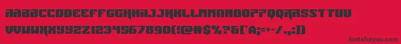 Jumperscond Font – Black Fonts on Red Background