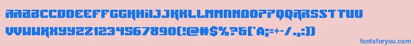 Jumperscond Font – Blue Fonts on Pink Background