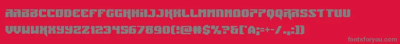 Jumperscond Font – Gray Fonts on Red Background