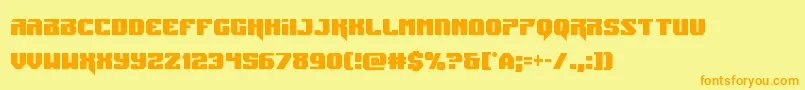 Jumperscond Font – Orange Fonts on Yellow Background