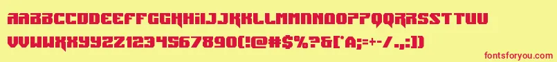 Jumperscond Font – Red Fonts on Yellow Background