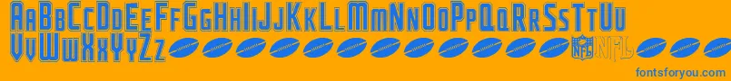 NflJaguars Font – Blue Fonts on Orange Background