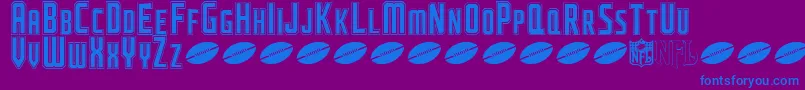 NflJaguars Font – Blue Fonts on Purple Background