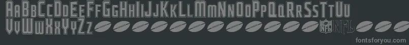 NflJaguars Font – Gray Fonts on Black Background