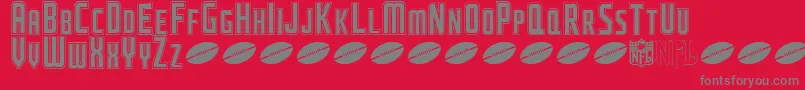 NflJaguars Font – Gray Fonts on Red Background