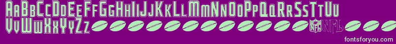 NflJaguars Font – Green Fonts on Purple Background