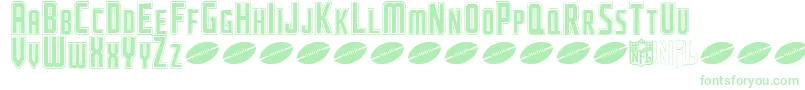 NflJaguars Font – Green Fonts on White Background