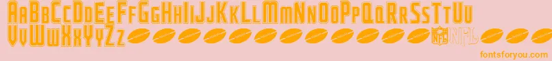 NflJaguars Font – Orange Fonts on Pink Background