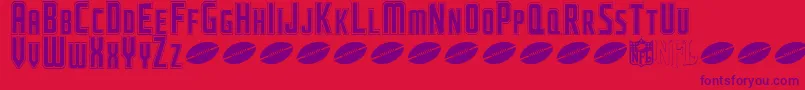NflJaguars Font – Purple Fonts on Red Background