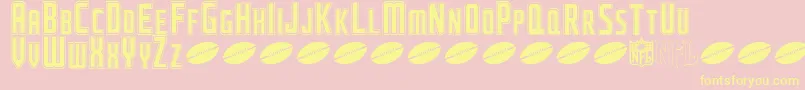 NflJaguars Font – Yellow Fonts on Pink Background