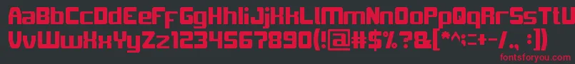 LoveIsAttention Font – Red Fonts on Black Background