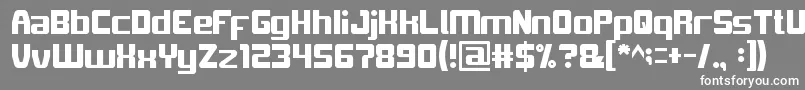 LoveIsAttention Font – White Fonts on Gray Background